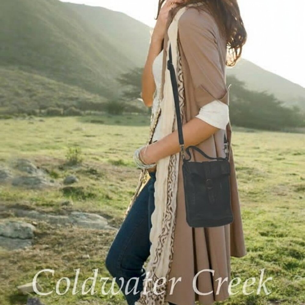 New, Coldwater Creek Full Grain Leather "Just Right" Cossbody Bag - Picture 16 of 16